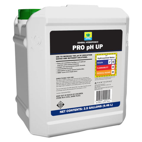 General hydroponics, pro PH up 2.5