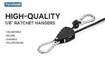 Rope ratchet single hanger