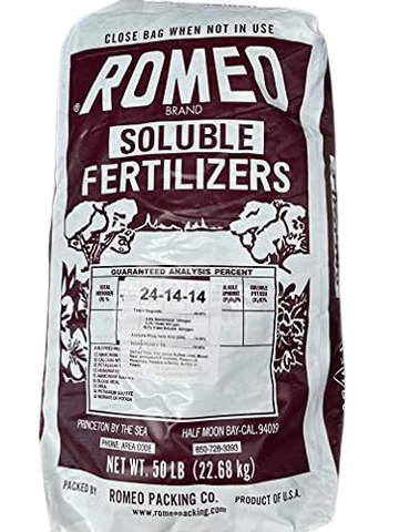 Romeo  Soluble Fertilizers 24-14-14 50lb.